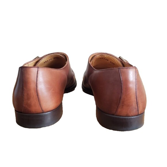 Mezlan Men\'s Size 9 Dress Shoes Vintage Brown Leather Monk Strap Buckle Cap Toe main image 8